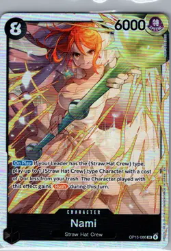 Nami OP15-086 SR Adventure on Kami's Island - One Piece Card - NM - Image 1