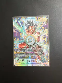 Son Goku FB09-037 Alternate Art Dual Evolution Dragon Ball Card English Fusion - Image 1
