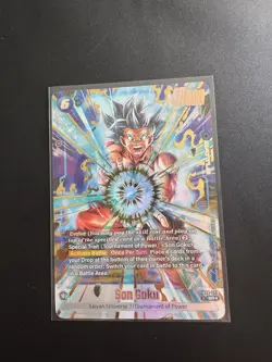 Son Goku FB09-037 Alternate Art Dual Evolution Dragon Ball Card English Fusion - Image 2