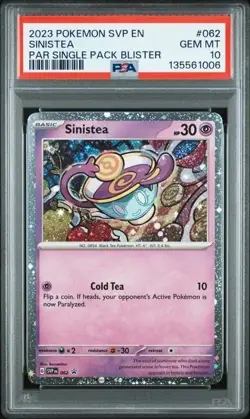 SINISTEA #062 PSA 10 • 2023 Sv: Scarlet & Violet Promo Cards Holo • LOW POP - Image 1