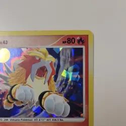 Entei 4/132 Secret Wonders Holo Rare Pokemon TCG Card 2007 English - Image 3