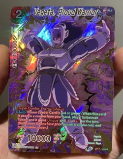 Vegeta proud warrior bt17-132 spr psa bgs dragon ball super card game dbs cgc - Image 1