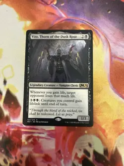 X 1 Vito, Thorn of the Dusk Rose NM-M M21 127 MTG Magic The Gathering - Image 1