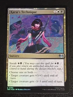 MTG Teenage Mutant Ninja Turtles Karai's Technique Foil 0152 NM - Image 1