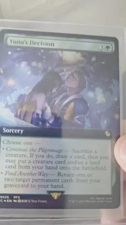 Yuna's Decision #0125 ✅ FOIL ✅ Extended Art Magic MTG Final Fantasy - Image 2