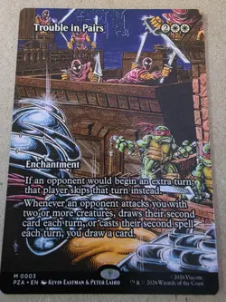 Trouble in Pairs - (Borderless) Teenage Mutant Ninja Turtles - Mtg - Image 1