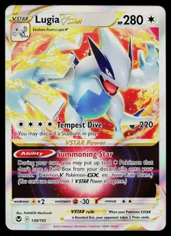 Pokemon Card - Lugia VSTAR Silver Tempest 139/195 Holo Rare VSTAR 2022 - Image 1
