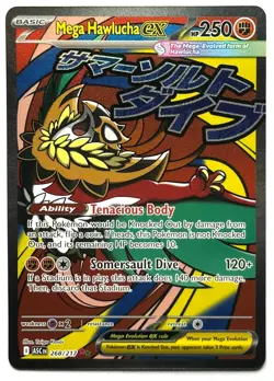Mega Hawlucha ex 268/217 - Pokemon TCG - Ascended Heroes Mega Attack Rare Holo - Image 1