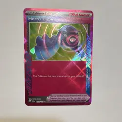 Pokemon TCG Hero's Cape 152/162 SV05 Temporal Forces ACE SPEC Full Art Holo Rare - Image 1