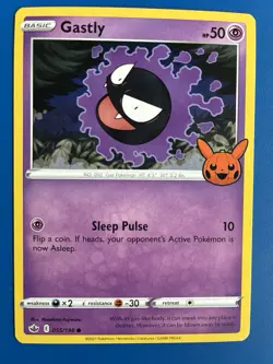 Gastly #55/198 Stamped Common Card Pokemon TCG Halloween Trick or Trade - Image 1