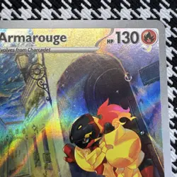 Armarouge Scarlet & Violet Base Illustration Rare Holo Pokemon TCG NM 203/198 - Image 3