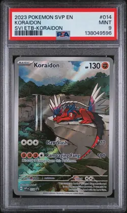 2023 POKEMON SVP EN-SV BLACK STAR PROMO #014 KORAIDON PSA 9 - Image 1