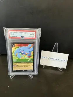 2023 Disney Lorcana the First Chapter Genie SUPER RARE PSA 8 NM-MT #75 Aladdin - Image 1