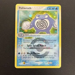 Poliwrath Reverse Holo Pokemon Card 11/112 EX Fire Red Leaf Green Set - Image 1