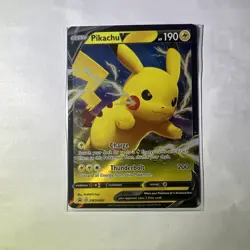 2021 Pokemon Sword And Shield Promo Card - Pikachu V SWSH061 NM MINT - Image 1