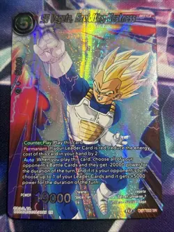 SS Vegeta Exploiting Weakness Alternate Art Foil Dragon Ball Super Card Game NM - Image 1