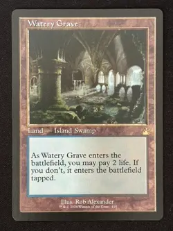 1x MTG Watery Grave (Retro Frame) - Ravnica Remastered (RVR) #415 - Magic - Image 1