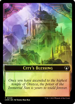 MTG FOIL {City's Blessing} // {Dragon Egg Token} - Commander Masters #T49T22 - Image 1