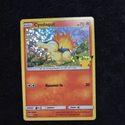 Pokemon Card Cyndaquil 10/25 McDonalds 25th Anniversary Holo NM - Image 1