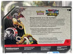 Pokemon TCG: Scarlet & Violet Paldean Fates iron Tin Shiny Charizard EX SEALED - Image 3