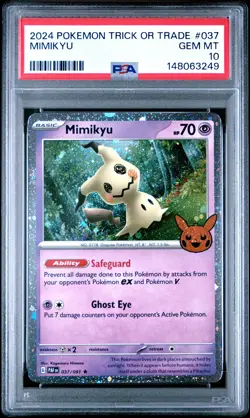 2024 POKEMON TRICK OR TRADE #037 MIMIKYU PSA 10 - Image 1