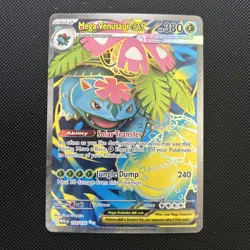 Pokemon TCG Mega Venusaur ex 155/132 ME01: Mega Evolution Ultra Rare Near Mint - Image 1
