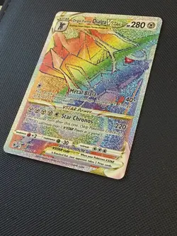 Pokemon TCG Origin Forme Dialga VSTAR Astral Radiance Rainbow Rare 198/189 NM - Image 2