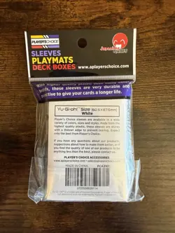 NEW Player's Choice Yu-Gi-Oh! 60ct White Card Sleeves BRAND NEW - Image 2