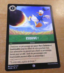 LORCANA TRADING CARD DISNEY CHAPITRE 4 CARTE ESQUIVE 93/204 FR NM - Image 1