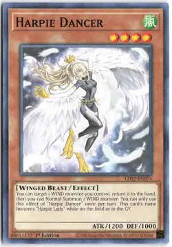 Yugioh - Harpie Dancer LDS2-EN074 1st Edition - Legendary Duelists: Season 2 - Image 1