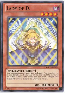 Yugioh - Lady of D. GAOV-EN036 Unlimited - Galactic Overlord - Image 1
