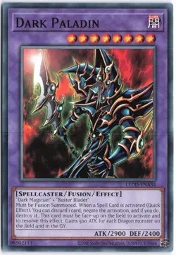 Yugioh - Dark Paladin LEDD-ENA34 Unlimited - Legendary Dragon Decks (2020 Date R - Image 1