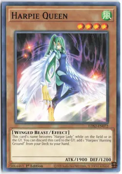 Yugioh - Harpie Queen LDS2-EN072 1st Edition - Legendary Duelists: Season 2 - Image 1