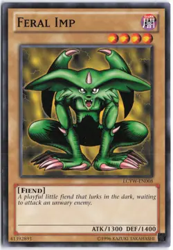 Yugioh - Feral Imp LCYW-EN008 Unlimited - Legendary Collection 3: Yugi's World - Image 1