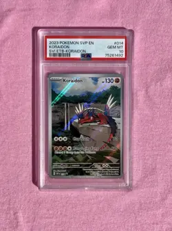 Koraidon SVP014 Scarlet & Violet ETB Promo Pokemon TCG Card PSA 10 English 2023 - Image 1