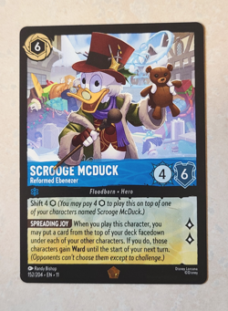 152/204 Disney Lorcana Winterspell Scrooge McDuck Reformed Ebenezer - Image 1