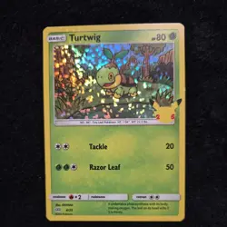 Pokemon Turtwig 4/25 Holo McDonald’s 25th Anniversary Stamped Promo Card - NM - Image 1