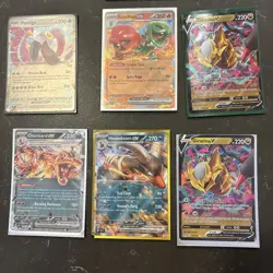 Random Pokemon Card Lot 7 Holos Ex And V Duplicate Nm Condition - Image 2