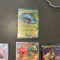 Random Pokemon Card Lot 7 Holos Ex And V Duplicate Nm Condition - Image 4