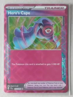 Hero's Cape 152/162 Temporal Forces Pokemon Card NM Pack Fresh - Image 1