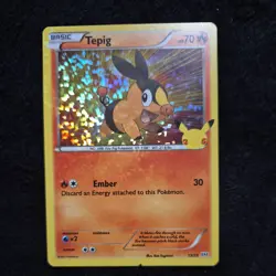 Tepig McDonalds Pokemon Promo Card 2021 25th Anniversary Hologram Holo 13/25 NM - Image 1