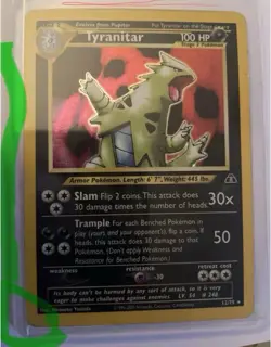 Tyranitar Neo Discovery Holo Card 12/75 Pokemon Card. Great Condition - Image 4