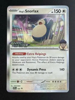 Hop's Snorlax - 184 (Prerelease) 184 Sv: Scarlet & Violet Promo Cards Holo - Image 1