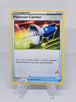 175/202 POKEMON CATCHER | UNCOMMON CINDERACE STAMP | BATTLE ACADEMY POKEMON CARD - Image 1