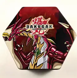 Bakugan Battle Brawlers Set Tin w/55 thick Cards, 19 Brawlers & Rulebook - Image 1