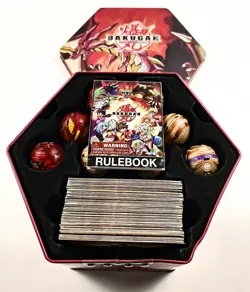 Bakugan Battle Brawlers Set Tin w/55 thick Cards, 19 Brawlers & Rulebook - Image 2