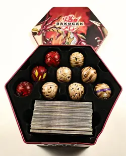 Bakugan Battle Brawlers Set Tin w/55 thick Cards, 19 Brawlers & Rulebook - Image 3