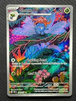 Gloom Rare Holo Illustration Card 198/197 Sv03: Obsidian Flames NM Condition - Image 3
