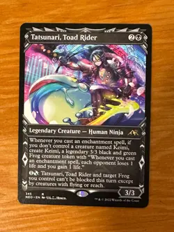 Tatsunari, Toad Rider - Kamigawa: Neon Dynasty NEO - MTG Showcase Art - Image 1