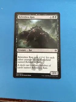 MTG - Relentless Rats - Masters 25 Near Mint - Image 1